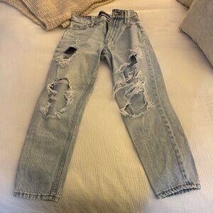 Aeropostale Ripped Light Blue Jeans